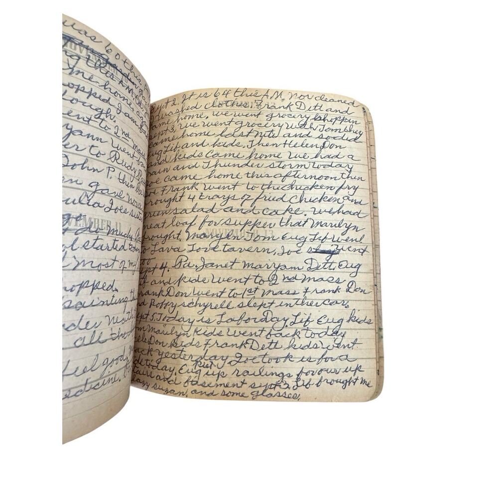 Vintage Diary Lot 1957 1964 Lot of 2 Journals Handwritten Ephemera Paper READ - Picture 9 of 15